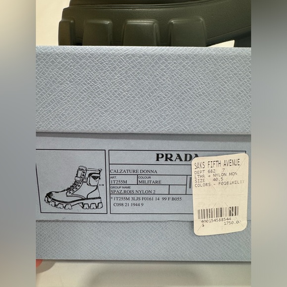 PRADA Monolith leather and Re-Nylon boots with pouch - Picture 3 of 15